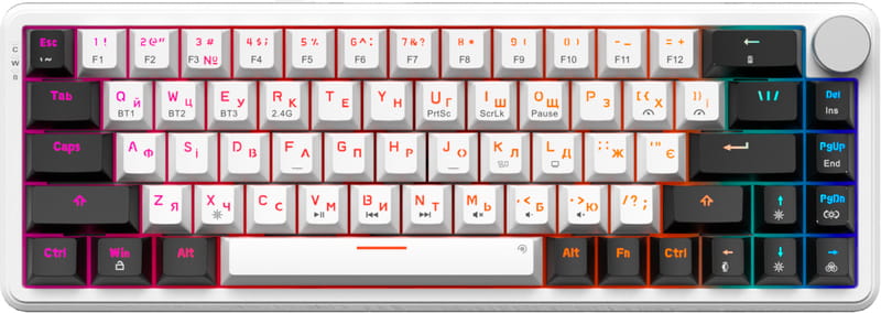 Клавиатура беспроводная GamePro Asgard Valhalla MK210W Pro White