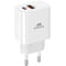 Фото - Зарядное устройство Rivacase PS4102 WD4 (USBх3A, USB-Cх3A) 20W White + кабель USB Type-C | click.ua
