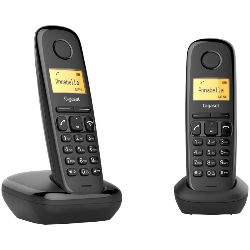 Радiотелефон DECT Gigaset A170 DUO Black (L36852-H2802-R201)