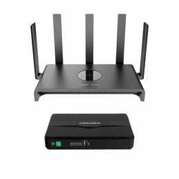 Комплект бесперебойного интернета Ruijie Reyee RG-EW1300G + mini UPS DC Prologix PLP418ECO
