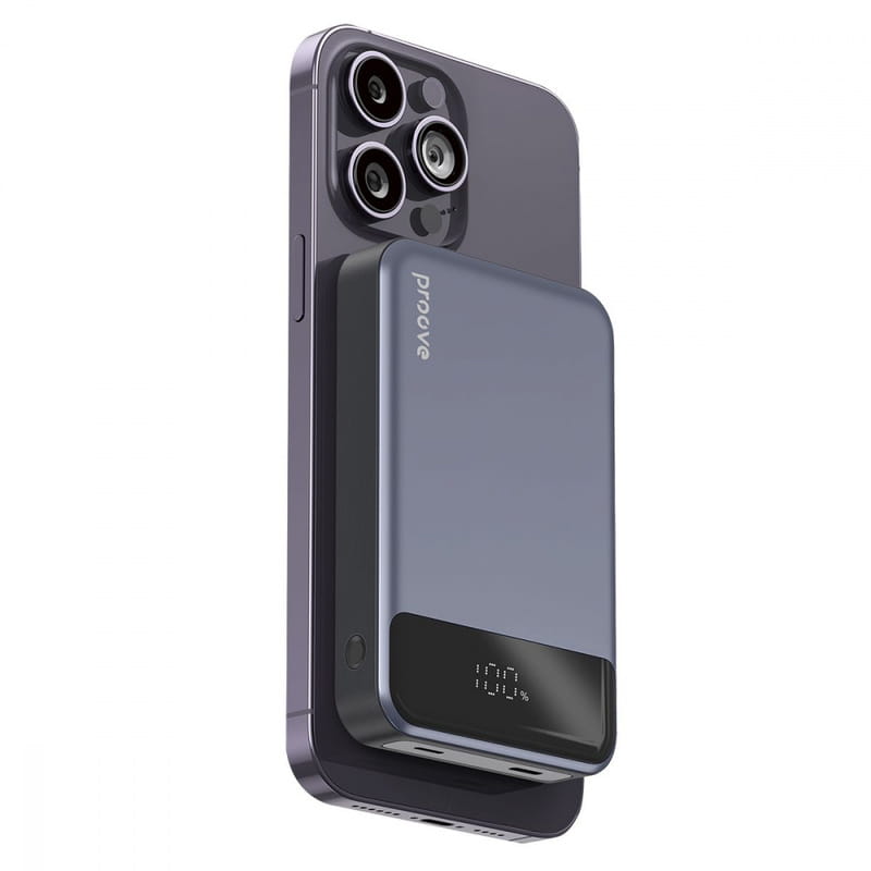 Универсальная мобильная батарея Proove Hoodman Magnetic 20W 10000mAh Gray (PBH120010003)