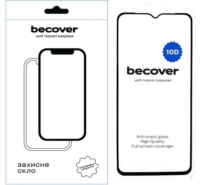 Защитное стекло BeCover для Samsung Galaxy A04e SM-A042 10D Black (711347)