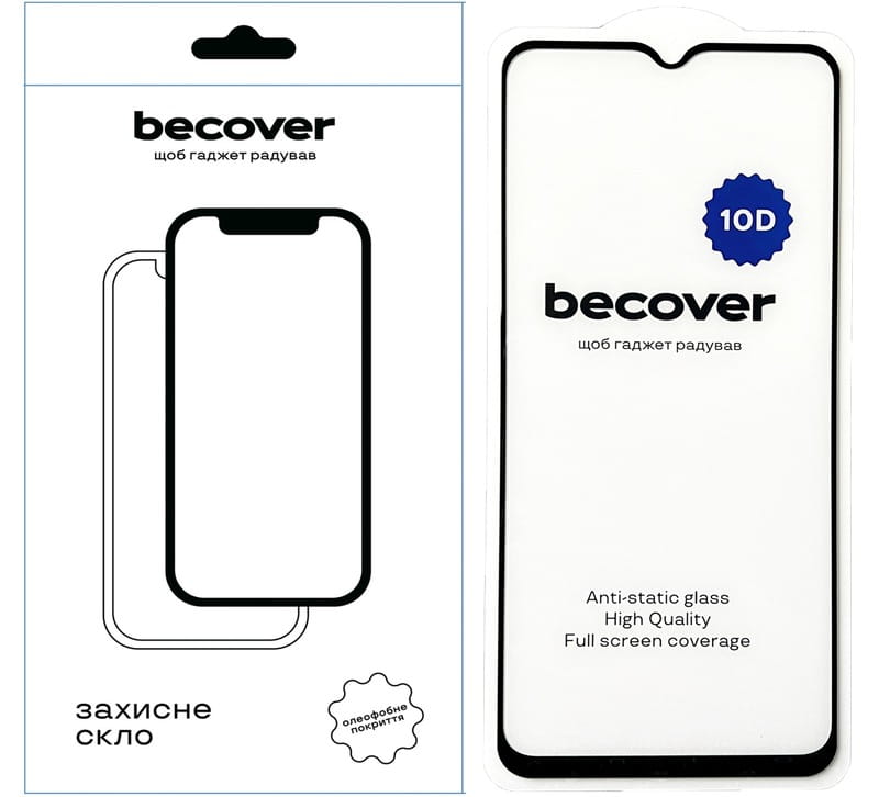 Захисне скло BeCover для Samsung Galaxy M14 5G SM-M146 10D Black (711356)