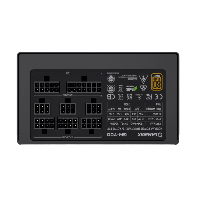 Блок питания GameMax GM-700 Black, 700W