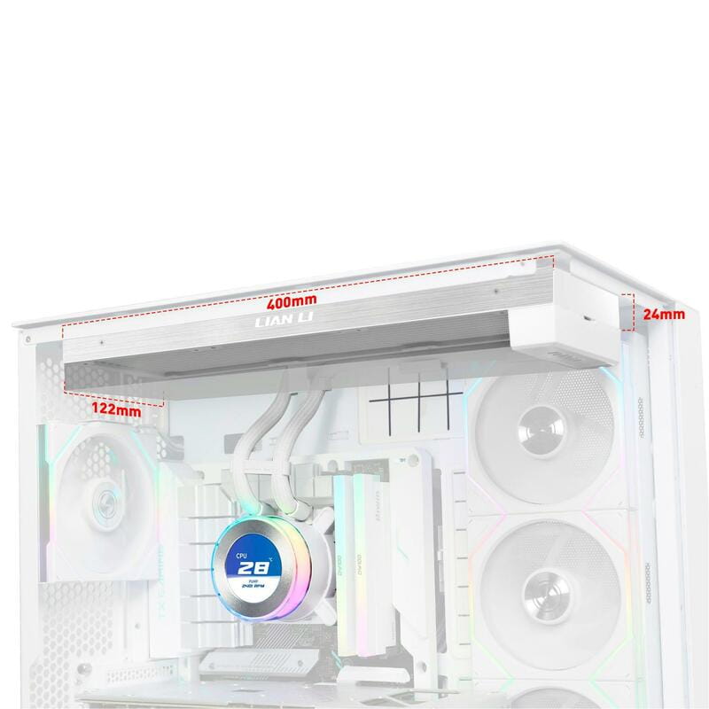 Система водяного охлаждения Lian Li HydroShift II LCD-C 360 Fanless White (G89.GHS2LCD36W.00)