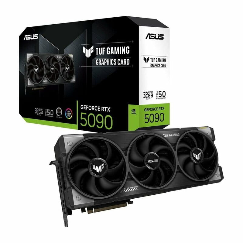 Видеокарта GF RTX 5090 32GB GDDR7 TUF Gaming Asus (TUF-RTX5090-32G-GAMING)