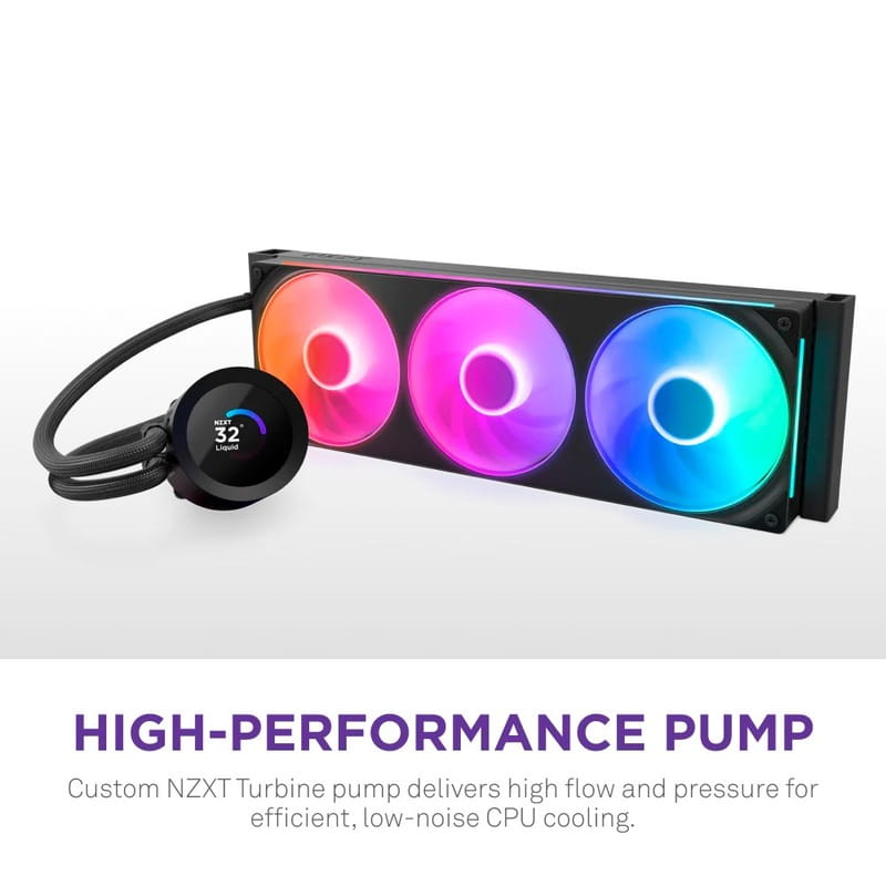 Система водяного охолодження NZXT Kraken Plus 360 RGB V2 Black (RL-KR360-B2)