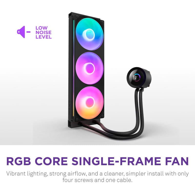 Система водяного охолодження NZXT Kraken Plus 360 RGB V2 Black (RL-KR360-B2)