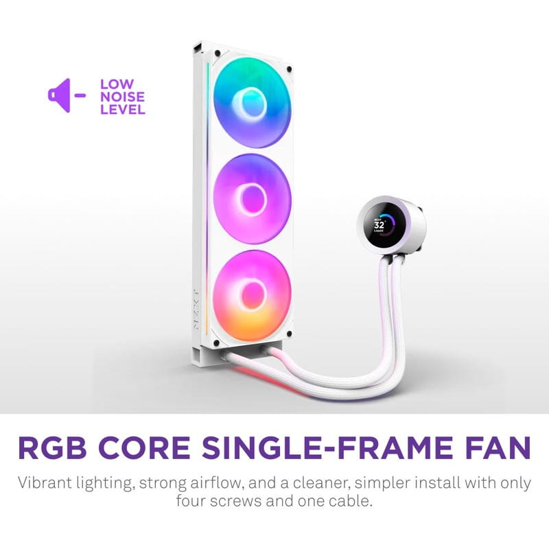 Система водяного охолодження NZXT Kraken Plus 360 RGB V2 White (RL-KR360-W2)