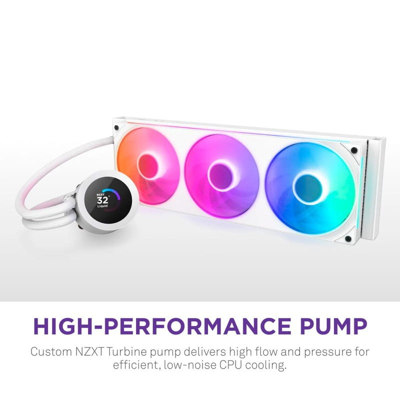 Система водяного охолодження NZXT Kraken Plus 360 RGB V2 White (RL-KR360-W2)