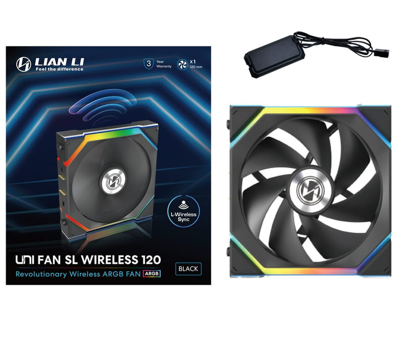 Вентилятор Lian Li Uni Fan SL Wireless 120-1 Black (G99.12SL1W1B.00)