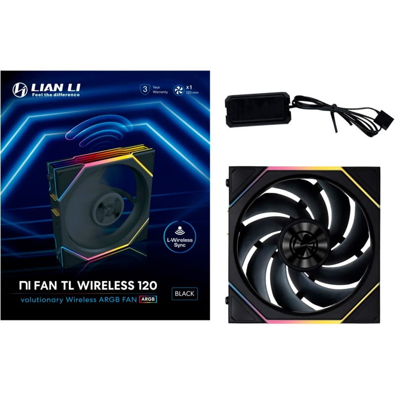 Вентилятор Lian Li Uni Fan TL Wireless 120-1 Black (G99.12TL1W1B.00)