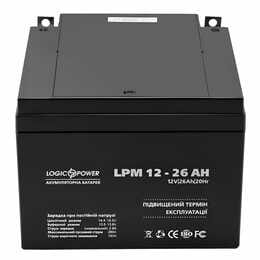 Акумуляторна батарея LogicPower LPM 12V 26AH (LPM 12 - 26 AH) AGM