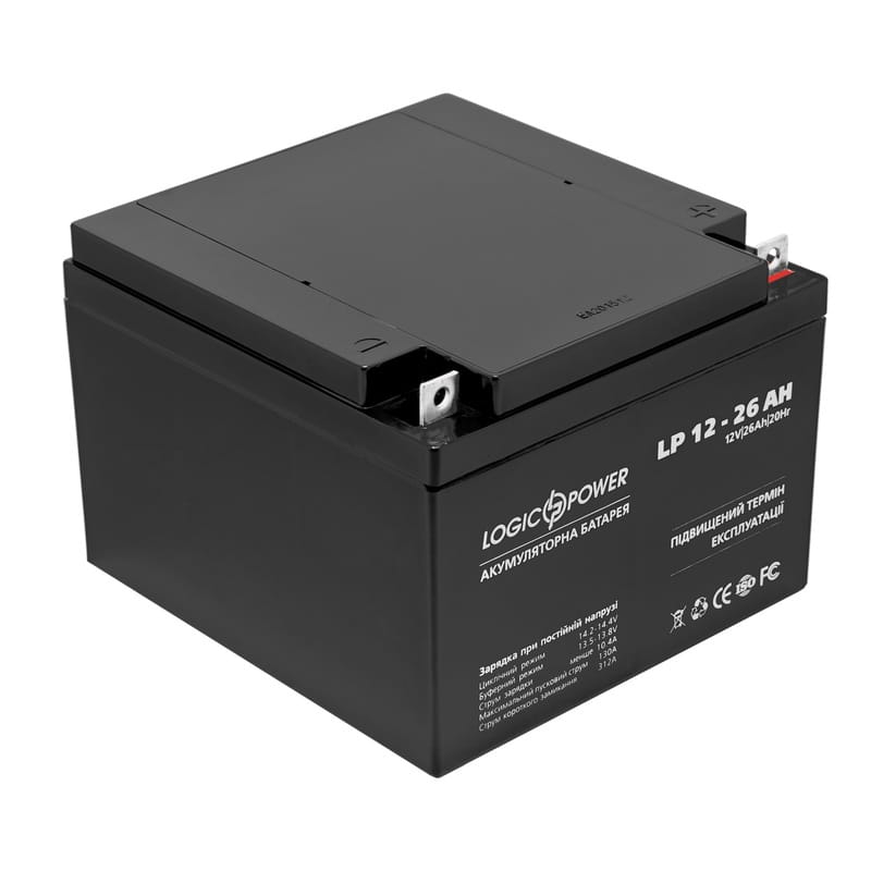 Аккумуляторная батарея LogicPower LPM 12V 26AH (LPM 12 - 26 AH) AGM