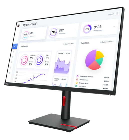 Монітор Lenovo 31.5" Think Vision T32p-30 (63D2GAT1UA) IPS Black