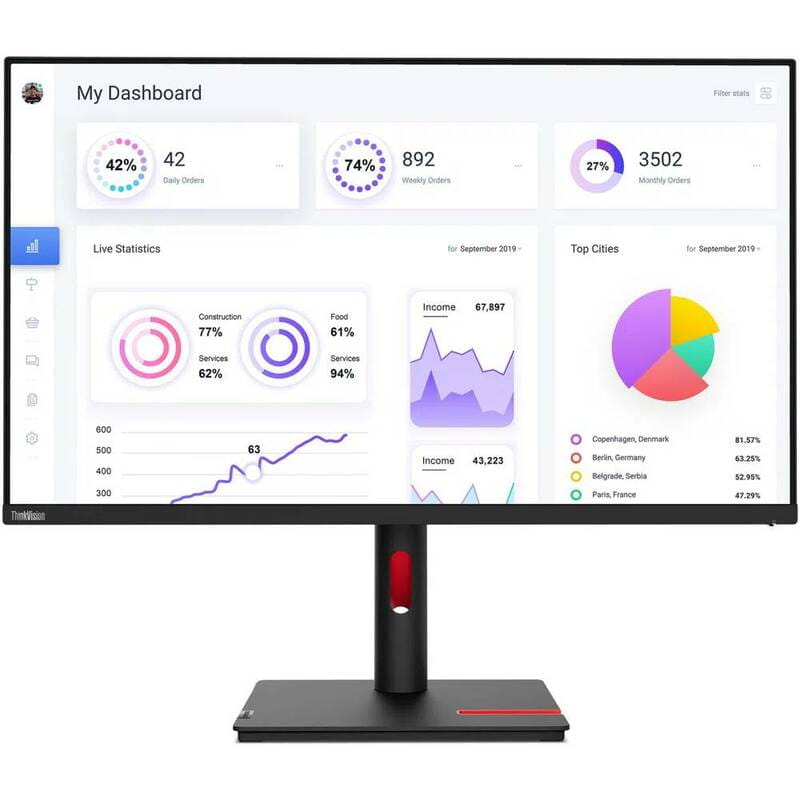 Монітор Lenovo 31.5" Think Vision T32p-30 (63D2GAT1UA) IPS Black