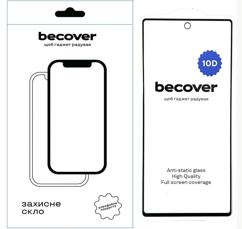 Защитное стекло BeCover для Google Pixel 6A 10D Black (711488)