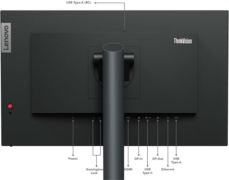 Монитор Lenovo ThinkVision 23.8" P24h-30 (63B3GAT6UA) IPS Black