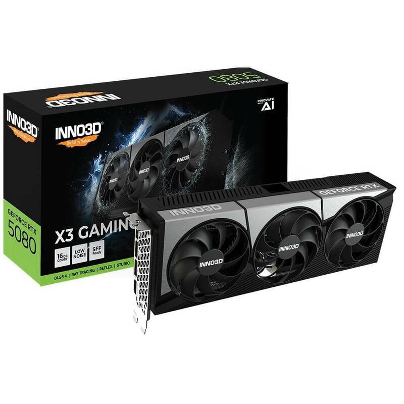 Вiдеокарта GF RTX 5080 16GB GDDR7 X3 Gaming OC Inno3D (G50803-16D7X-17603930)