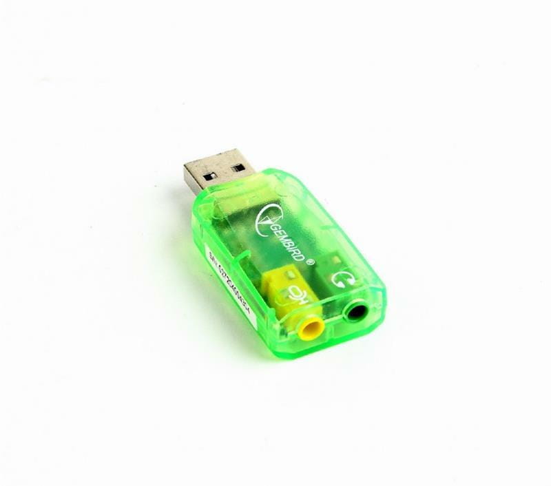 Звуковая карта Gembird SC-USB-01 Green