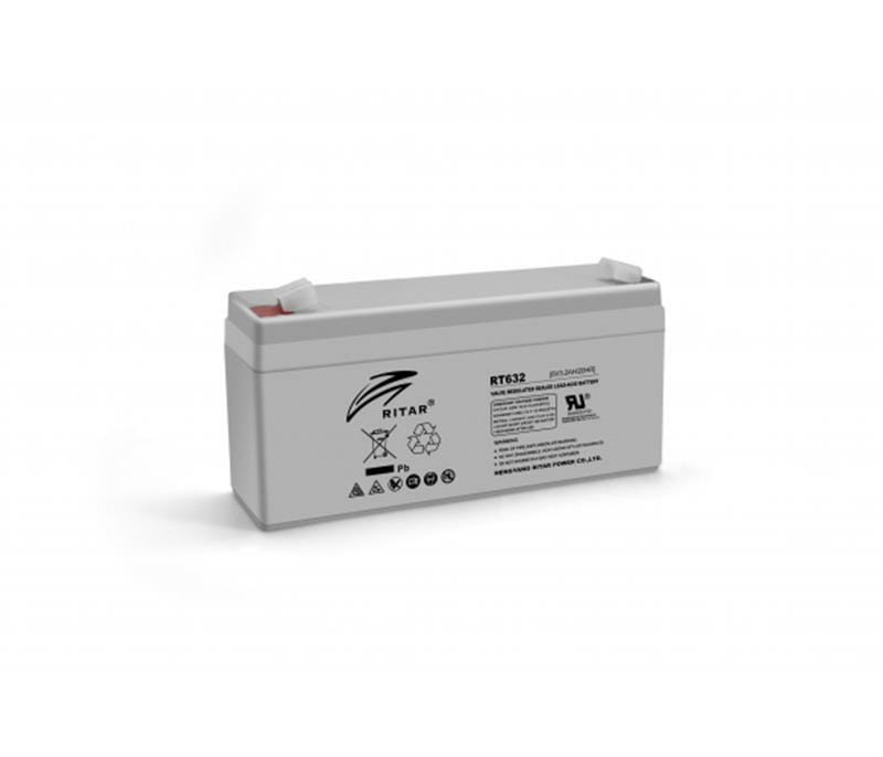 Аккумуляторная батарея Ritar 6V 3.2AH Gray Case (RT632/02967) AGM