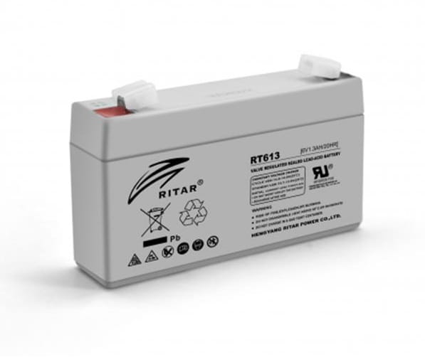 Акумуляторна батарея Ritar 6V 1.3AH Gray Case (RT613/02965) AGM