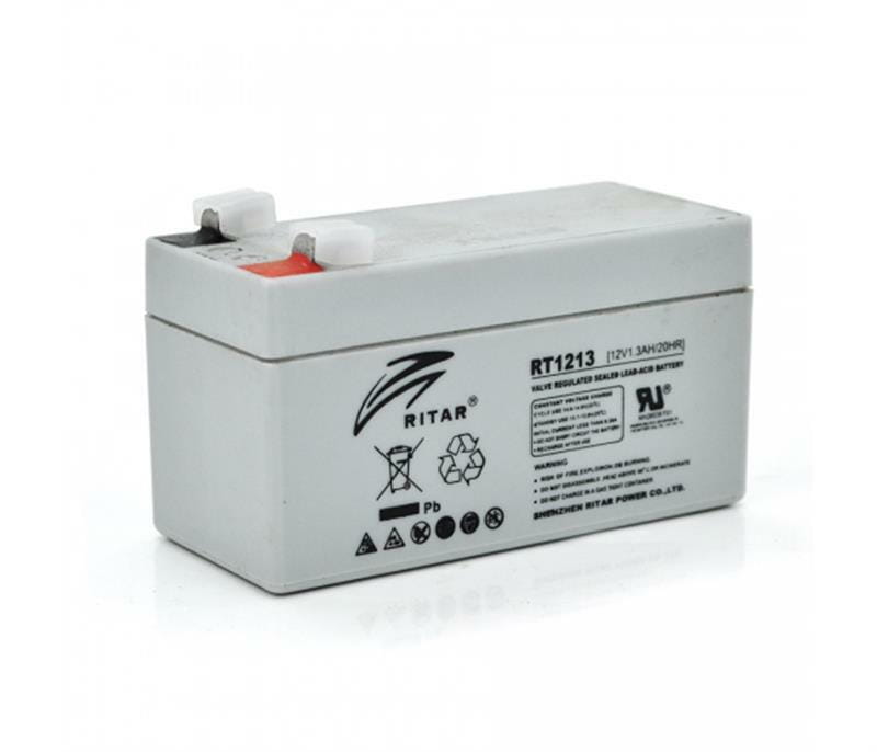 Акумуляторна батарея Ritar 12V 1.3AH Gray Case (RT1213/09091) AGM