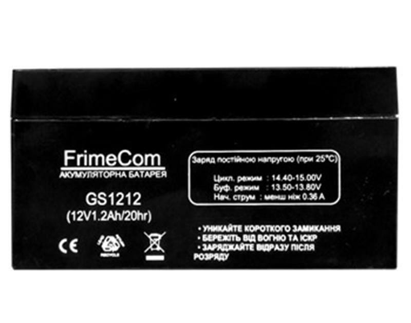 Аккумуляторная батарея FrimeCom 12V 1.2AH (GS1212) AGM