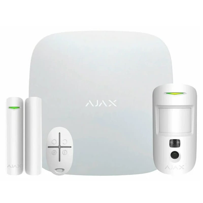 Комплект охоронної сигналізації Ajax StarterKit Cam HDR White