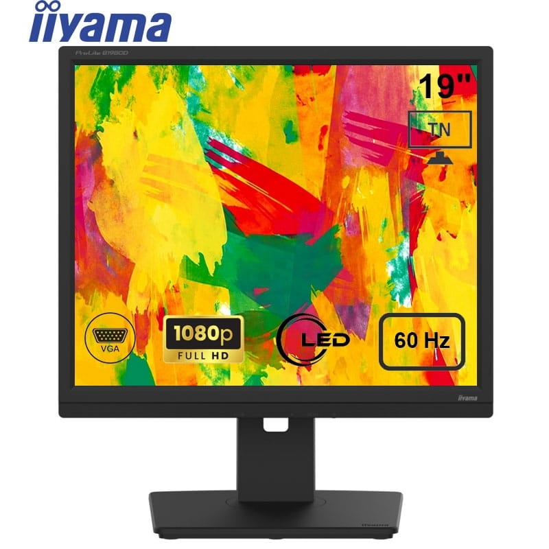 Монитор Iiyama 19" ProLite B1980D-B5 TN Black