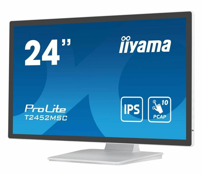 Монитор Iiyama 23.8" ProLite T2452MSC-W1 IPS White