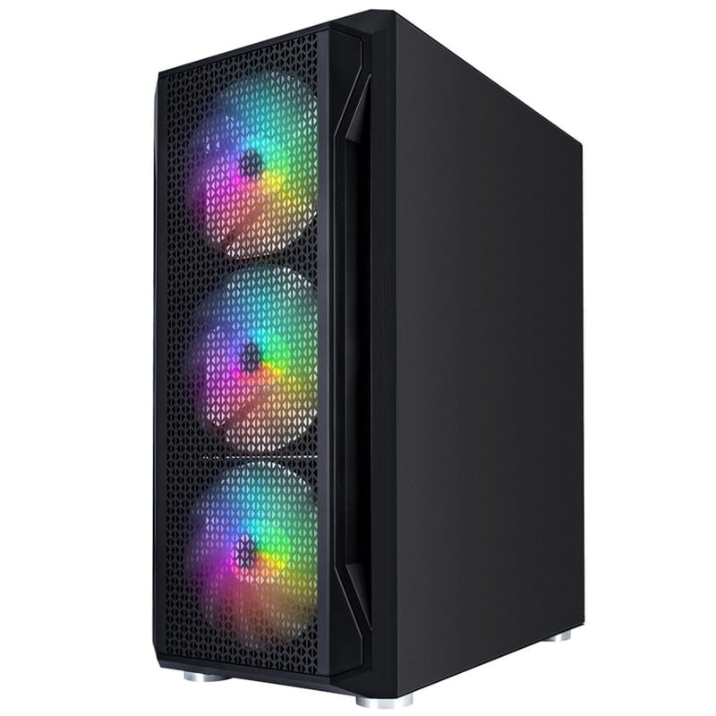 Корпус 1stPlayer X5-BK-4F1-PS-600FK-EU Black 600W