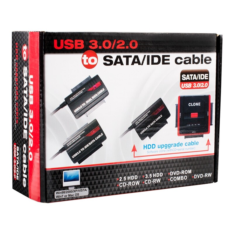 Контроллер Atcom USB to PATA - SATA Box (11205)