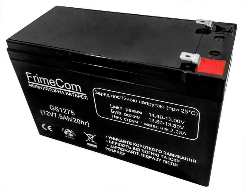 Аккумуляторная батарея FrimeCom 12V 7.5AH (GS1275) AGM