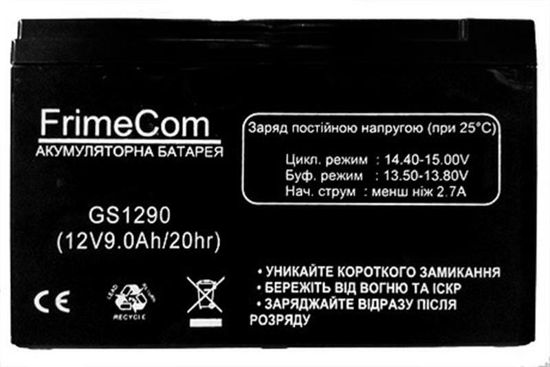 Аккумуляторная батарея FrimeCom 12V 9AH (GS1290) AGM