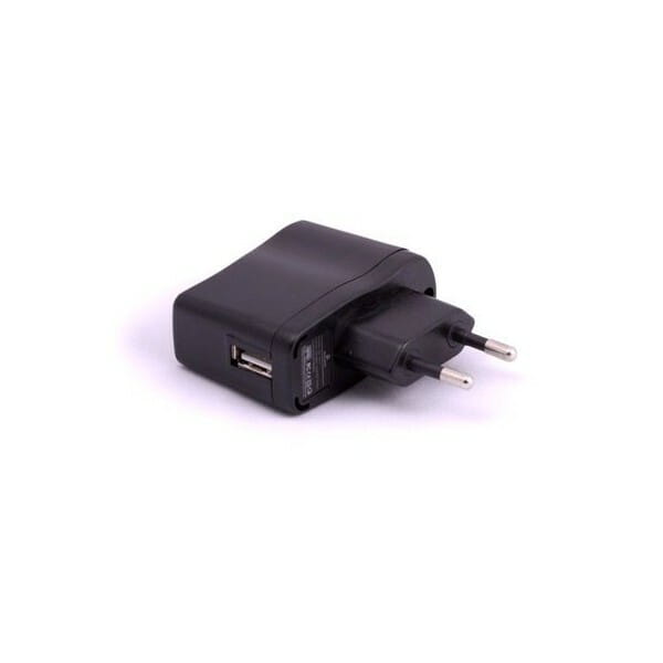 Сетевое зарядное устройство 100-220V-USB 5-5.5V/0,5A цвет:черный
