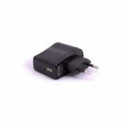 Сетевое зарядное устройство 100-220V-USB 5-5.5V/0,5A цвет:черный
