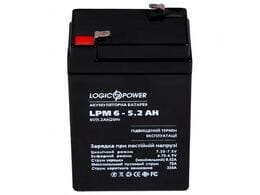 Аккумуляторная батарея LogicPower LPM 6V 5.2AH (LPM 6 - 5.2 AH) AGM