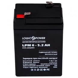 Купить Аккумуляторная батарея LogicPower LPM 6V 5.2AH (LPM 6 - 5.2 AH) AGM Аккумуляторная батарея LogicPower LPM 6V 5.2AH (LPM 6 - 5.2 AH) AGM