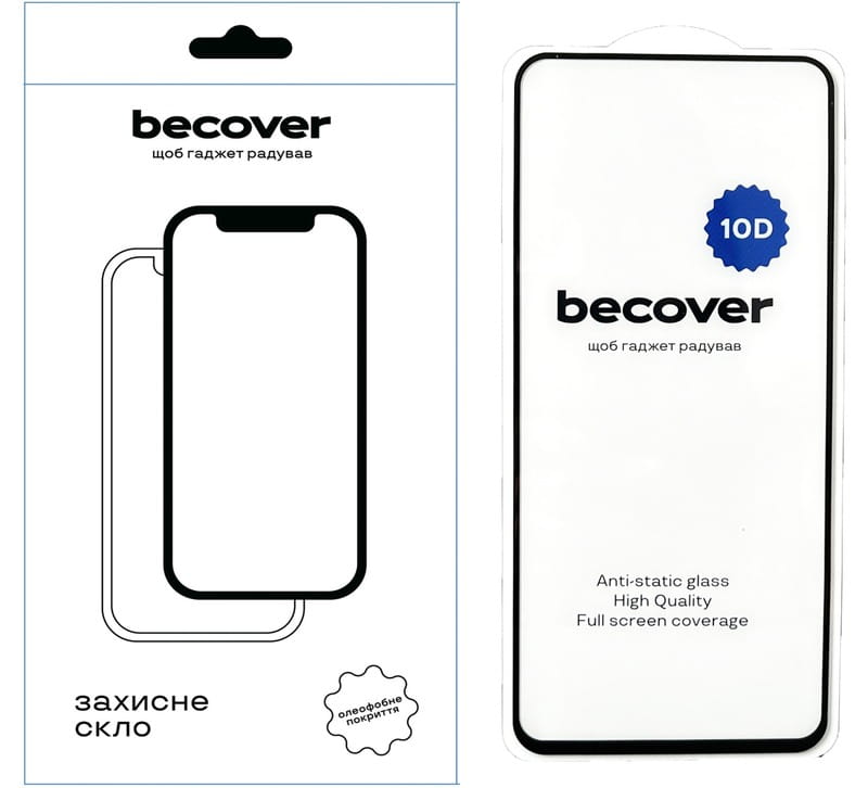 Захисне скло BeCover для Xiaomi Redmi 13/13x 10D Black (711516)