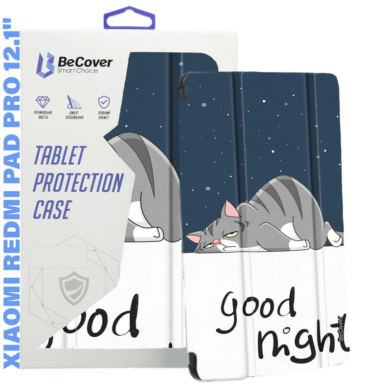 Чeхол BeCover Smart Case для Xiaomi Redmi Pad Pro 12.1" Good Night (711301)
