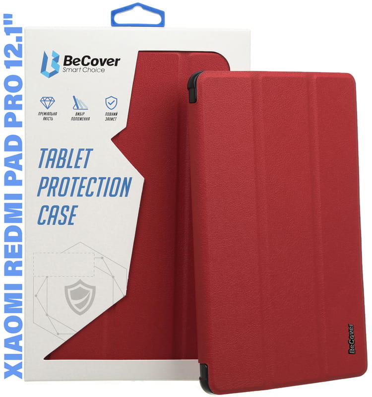 Чeхол BeCover Smart Case для Xiaomi Redmi Pad Pro 12.1" Red Wine (711304)