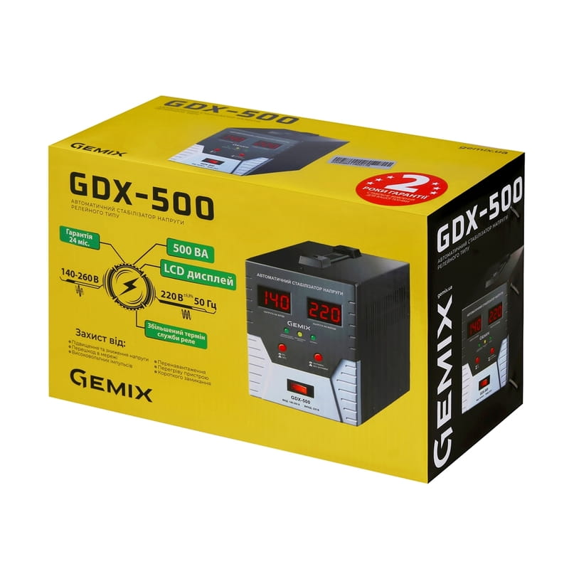 Стабилизатор Gemix GDX-500, цифровой