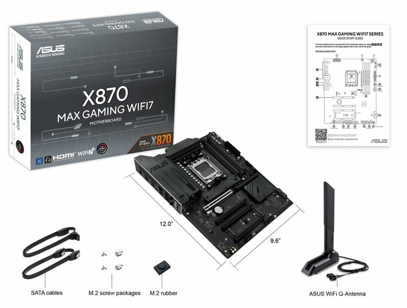Материнська плата Asus X870 Max Gaming WiFi7 Socket AM5