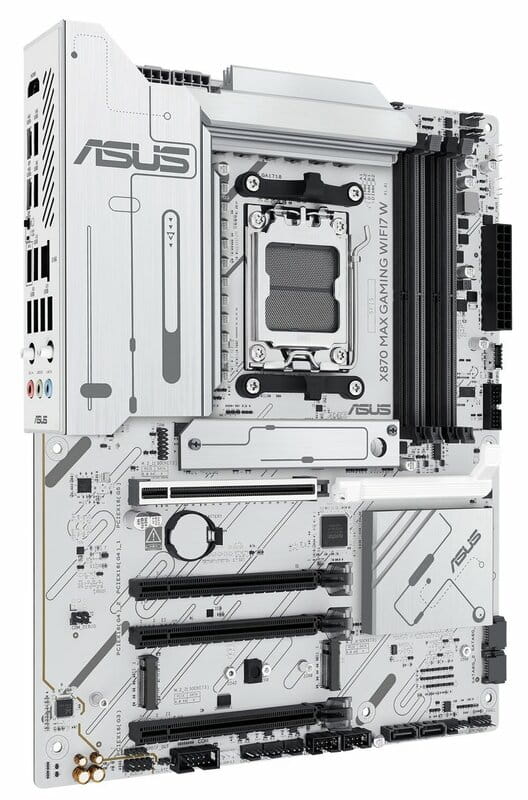 Материнська плата Asus X870 Max Gaming WiFi7 White Socket AM5