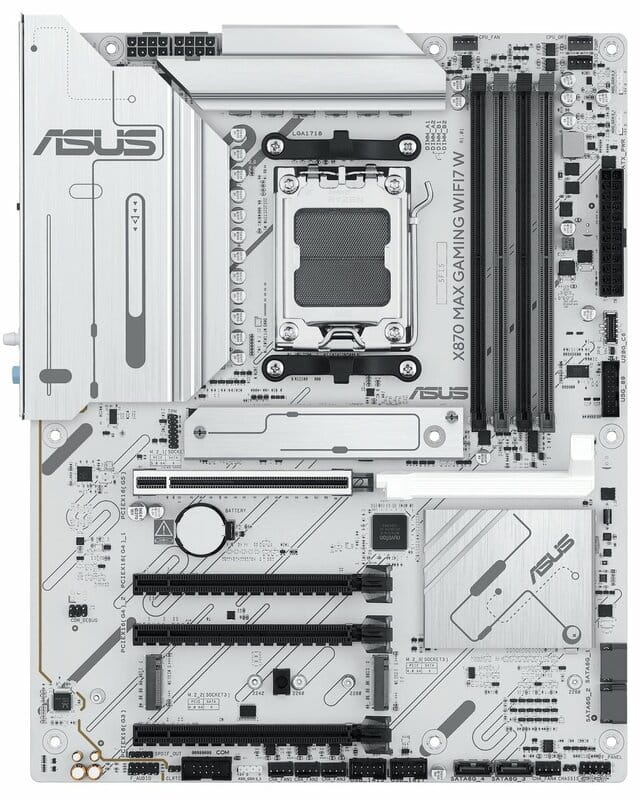 Материнська плата Asus X870 Max Gaming WiFi7 White Socket AM5