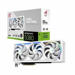 Видеокарта GF RTX 5080 16GB GDDR7 ROG Astral Gaming White OC Asus (ROG-ASTRAL-RTX5080-O16G-WHITE)