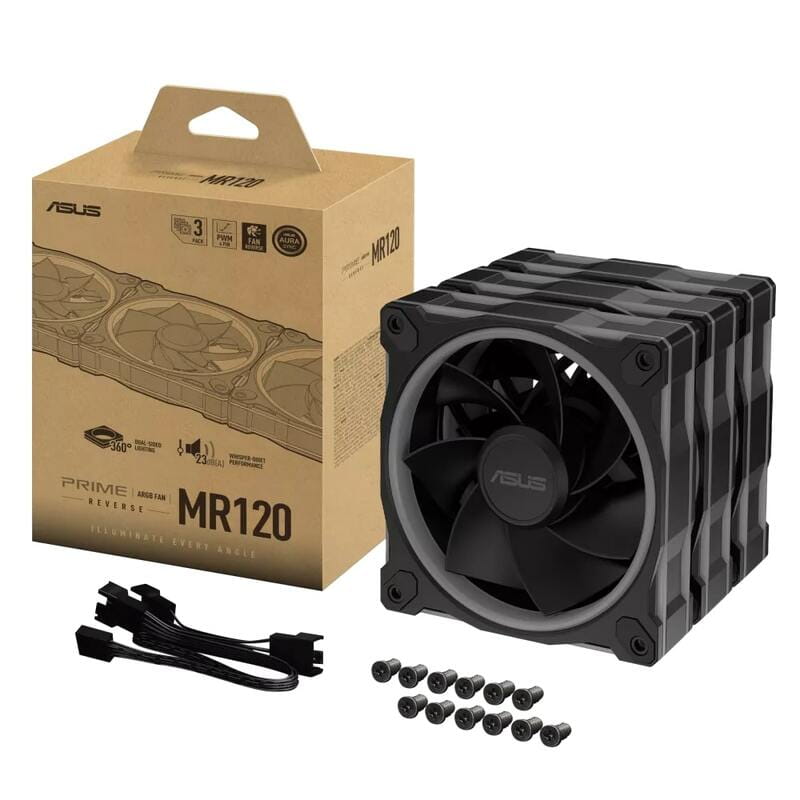 Вентилятор Asus Prime MR120 ARGB Reverse Black 3in1 (90DA00I0-B09020)