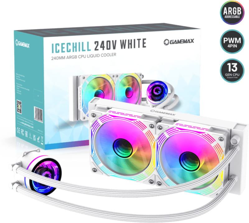 Система водяного охлаждения GameMax IceChill 240V White