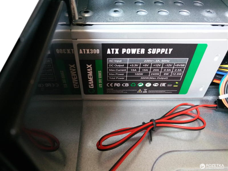 Корпус GameMax ST-602 Black 300W